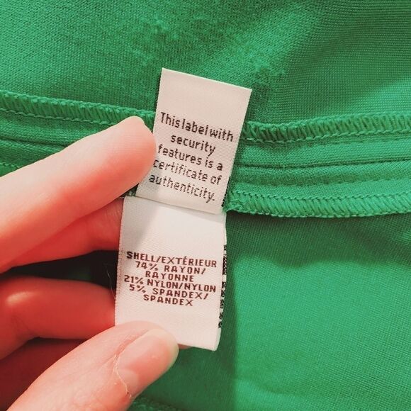 Diane Von Furstenberg Kelly Green Ponte Knit Fit and Flare Jaelyn Dress 10 - Picture 7 of 9